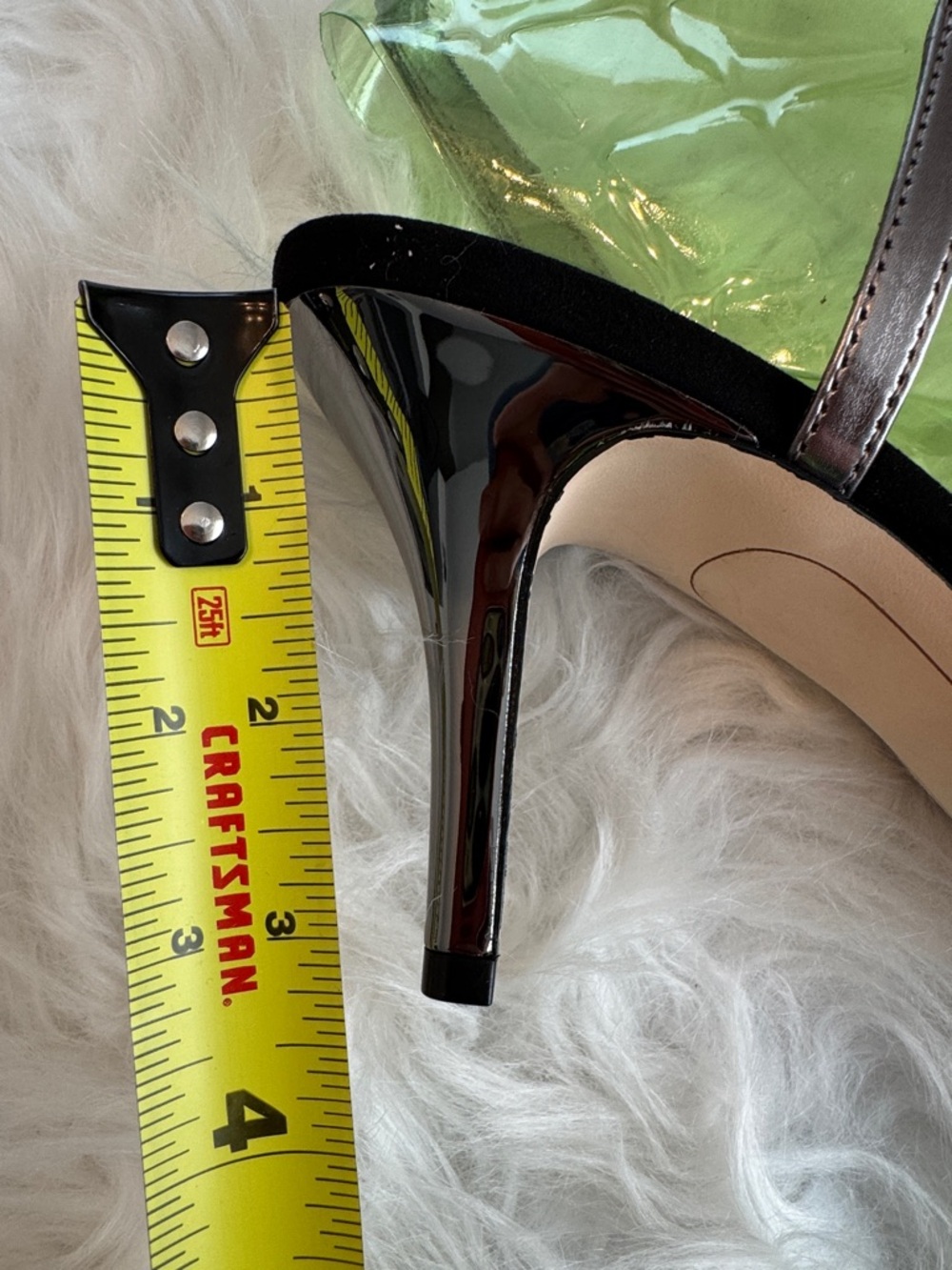 NWT Sam Edelman Othello Metallic Pewter Pointed Toe Heels size 10 - Picture 9 of 13
